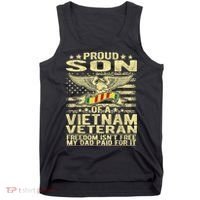 Freedom Isn't Free Proud Son Of A Vietnam Veteran Gift Tank Top thumb 0
