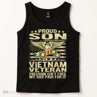 Freedom Isn't Free Proud Son Of A Vietnam Veteran Gift Tank Top thumb 2