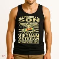 Freedom Isn't Free Proud Son Of A Vietnam Veteran Gift Tank Top thumb 3
