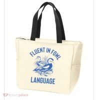 Fluent In Fowl Language Funny Swearing Cursing Ducks Joke Tote Bag thumb 3