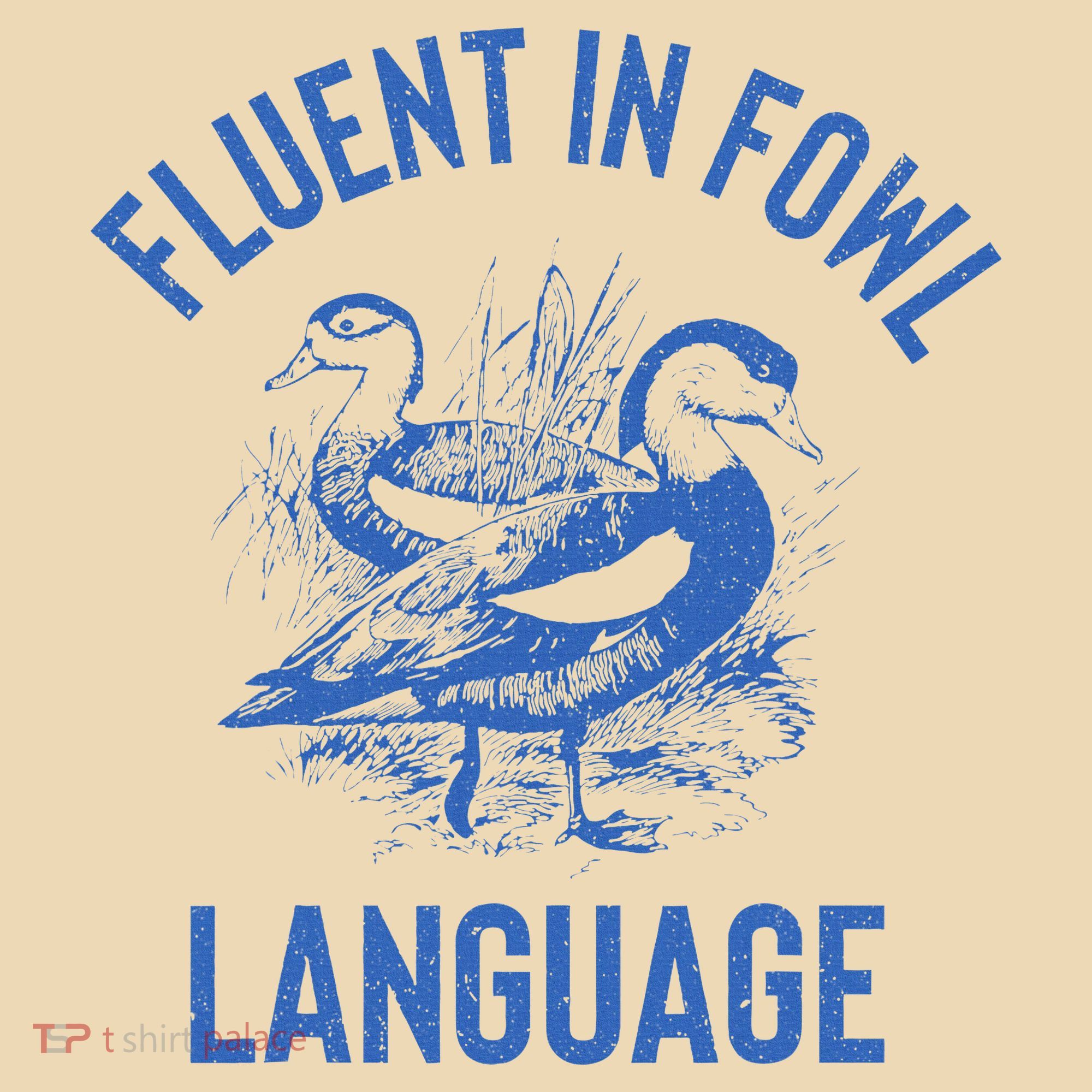Fluent In Fowl Language Funny Swearing Cursing Ducks Joke Tote Bag
