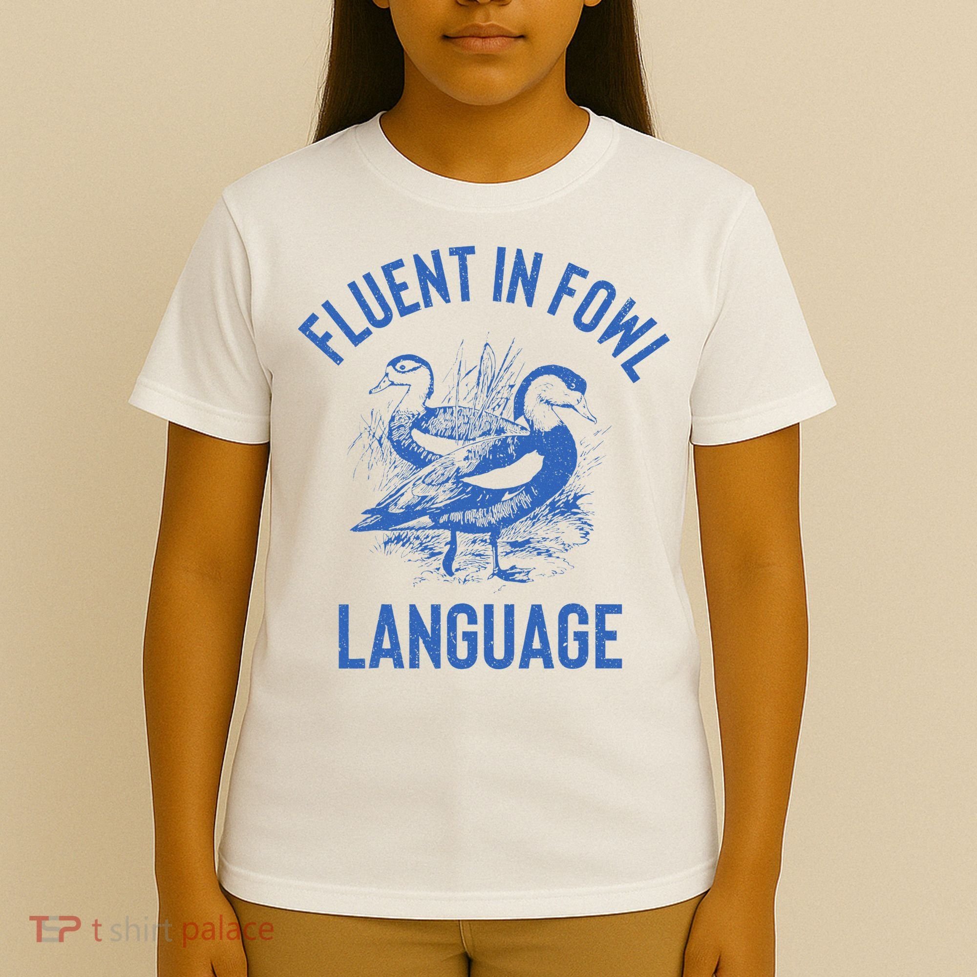 Fluent In Fowl Language Funny Swearing Cursing Ducks Joke T-Shirt