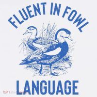 Fluent In Fowl Language Funny Swearing Cursing Ducks Joke Hat thumb 2