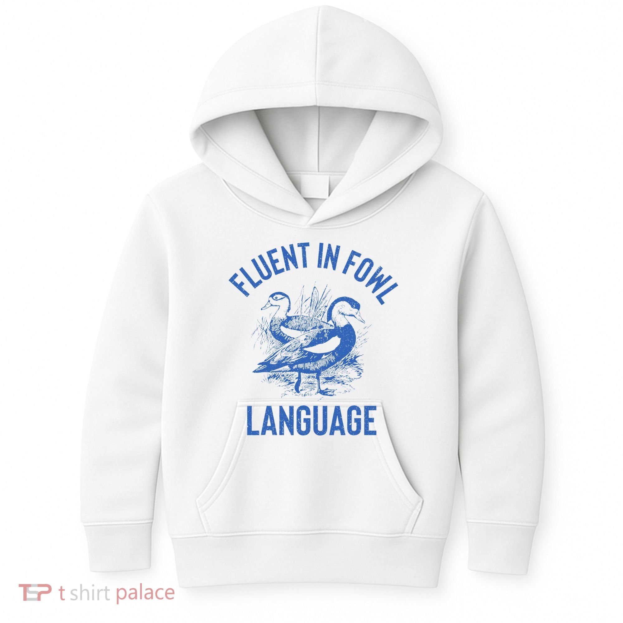 Fluent In Fowl Language Funny Swearing Cursing Ducks Joke Kids Hoodie