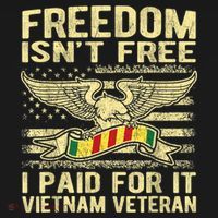 Freedom Isn't Free I Paid For It Proud Vietnam Veteran Gifts Coaster thumb 2
