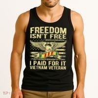 Freedom Isn't Free I Paid For It Proud Vietnam Veteran Gifts Tank Top thumb 3