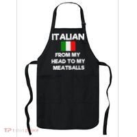 Funny Italian From My Head To My Meatballs Humor Joke Apron thumb 0