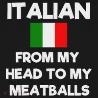 Funny Italian From My Head To My Meatballs Humor Joke Mousepad thumb 1