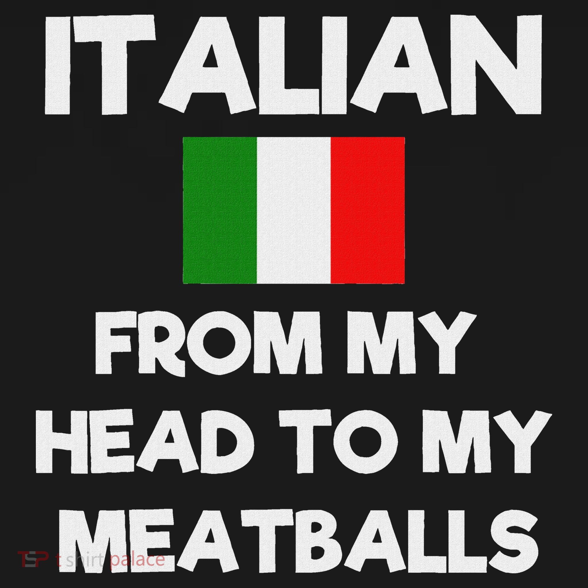 Funny Italian From My Head To My Meatballs Humor Joke Mousepad