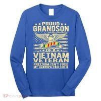 Freedom Isnt Free Proud Grandson Of A Vietnam Veteran Gift Long Sleeve Shirt thumb 0