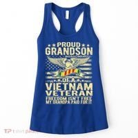 Freedom Isnt Free Proud Grandson Of A Vietnam Veteran Gift Women's Tank Top thumb 0