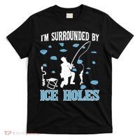 Funny Ice Fishing Sayings For Fishing Grandpa Dad T-Shirt thumb 0