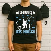 Funny Ice Fishing Sayings For Fishing Grandpa Dad T-Shirt thumb 6