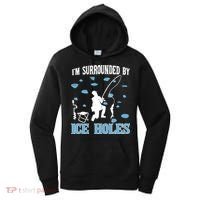 Funny Ice Fishing Sayings For Fishing Grandpa Dad Women's Hoodie thumb 0