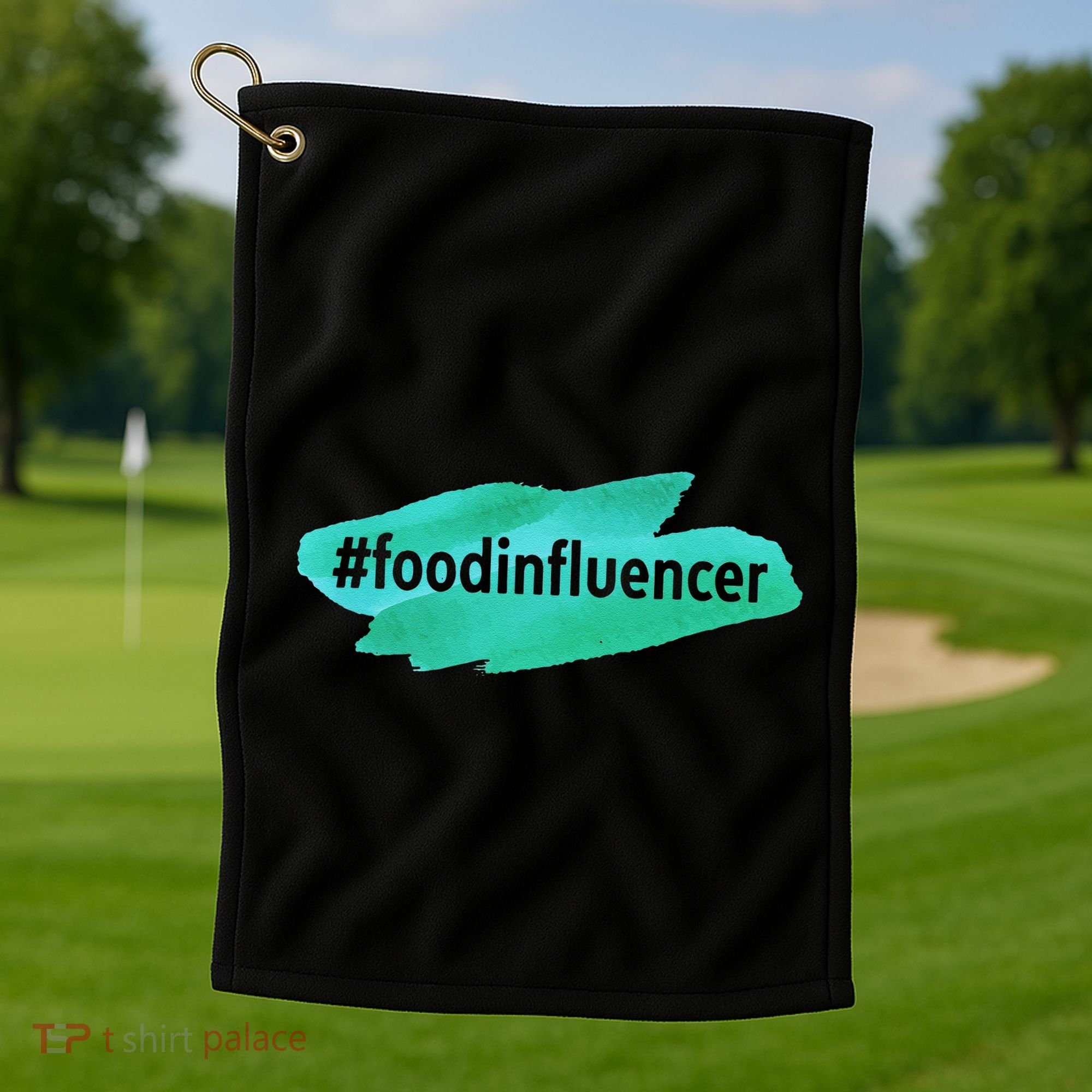 Food Influencer For Novelty Gifts Golf Towel