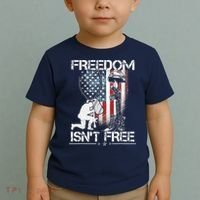 Freedom Isn't Free Fourth Of July Toddler T-Shirt thumb 2