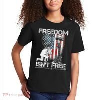 Freedom Isn't Free Fourth Of July Kids T-Shirt thumb 2