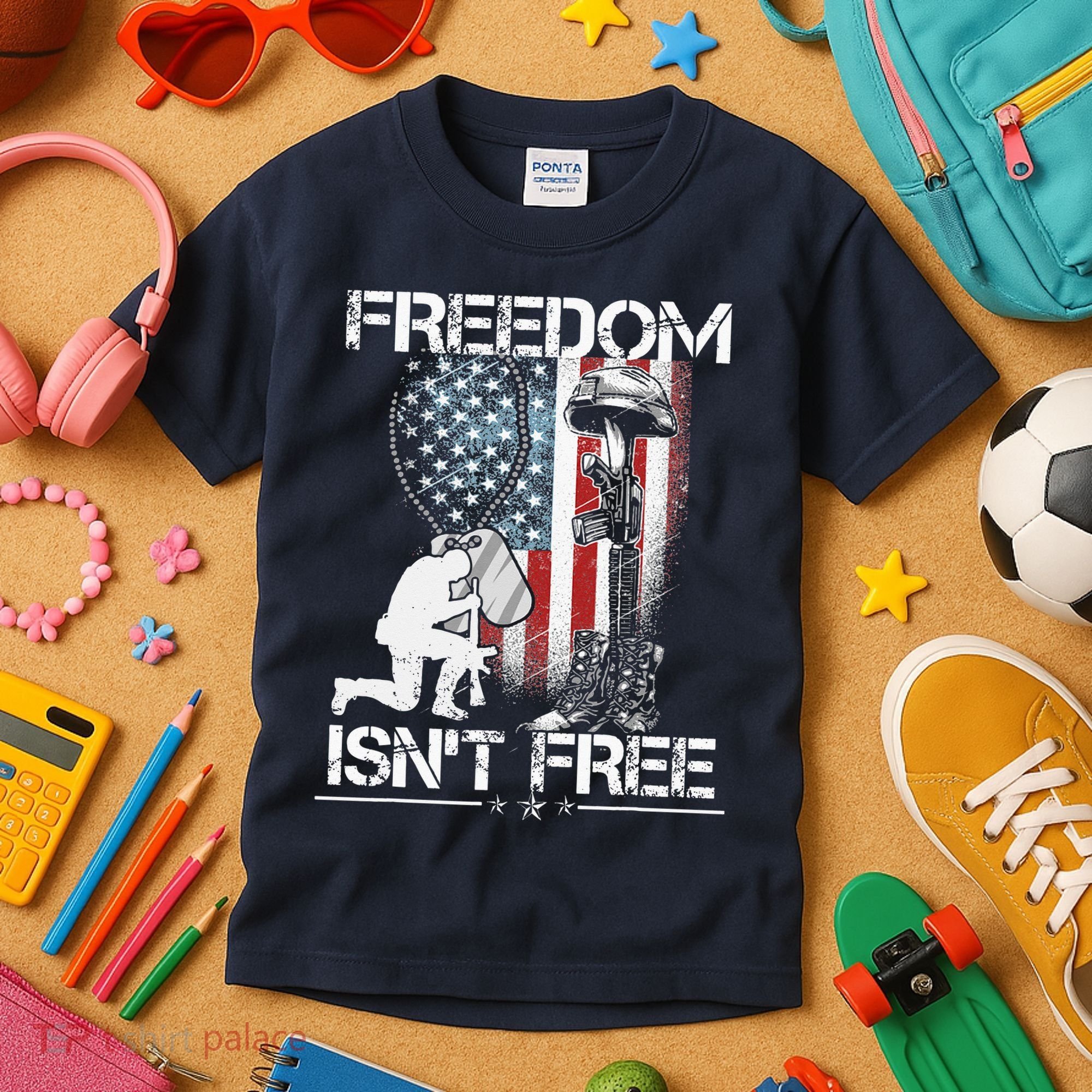 Freedom Isn't Free Fourth Of July Kids T-Shirt