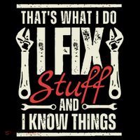 Funny I Fix Stuff T Mechanic Engineer Garage Doggie Tank thumb 4