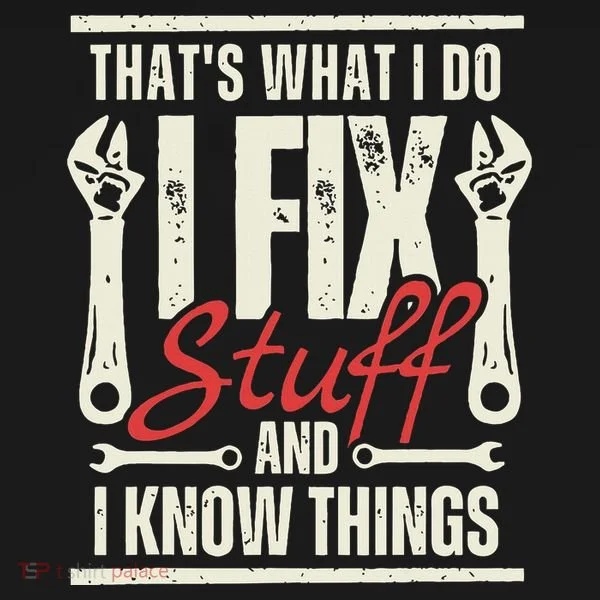 Funny I Fix Stuff T Mechanic Engineer Garage Hoodie
