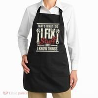 Funny I Fix Stuff T Mechanic Engineer Garage Apron thumb 2