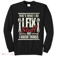Funny I Fix Stuff T Mechanic Engineer Garage Sweatshirt thumb 0