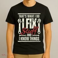 Funny I Fix Stuff T Mechanic Engineer Garage T-Shirt thumb 3