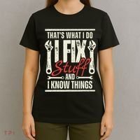 Funny I Fix Stuff T Mechanic Engineer Garage T-Shirt thumb 4