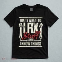 Funny I Fix Stuff T Mechanic Engineer Garage T-Shirt thumb 5