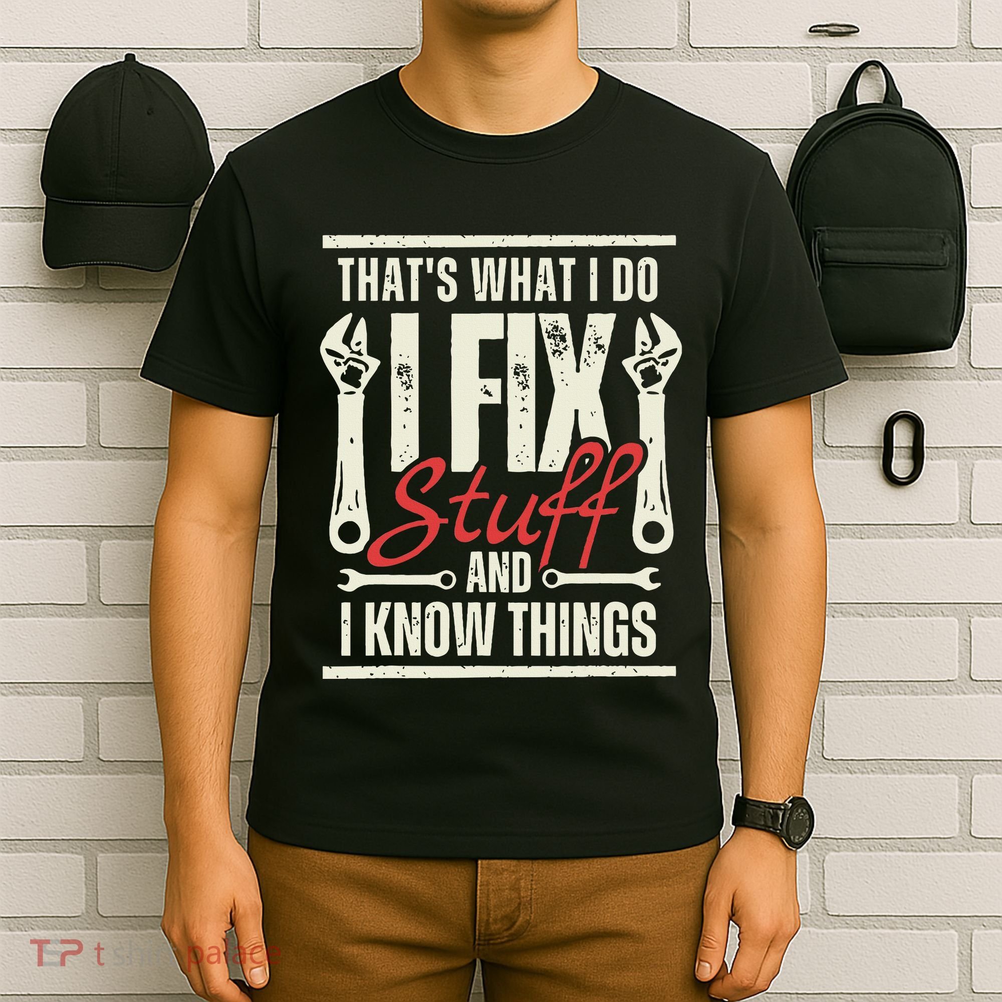 Funny I Fix Stuff T Mechanic Engineer Garage T-Shirt