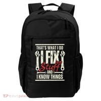 Funny I Fix Stuff T Mechanic Engineer Garage Backpack thumb 0