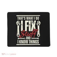 Funny I Fix Stuff T Mechanic Engineer Garage Mousepad thumb 0