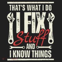 Funny I Fix Stuff T Mechanic Engineer Garage Hat thumb 2
