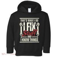 Funny I Fix Stuff T Mechanic Engineer Garage Toddler Hoodie thumb 0