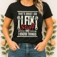 Funny I Fix Stuff T Mechanic Engineer Garage Women's T-Shirt thumb 2