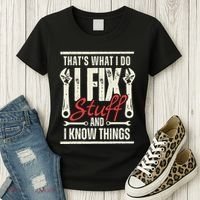Funny I Fix Stuff T Mechanic Engineer Garage Women's T-Shirt thumb 3