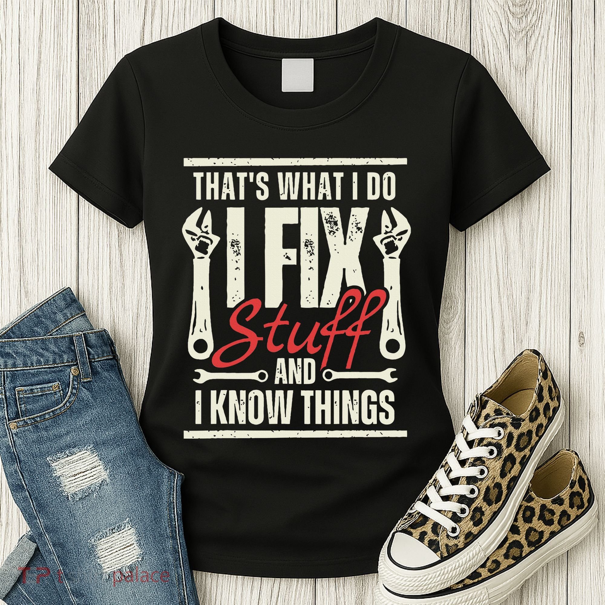 Funny I Fix Stuff T Mechanic Engineer Garage Women's T-Shirt