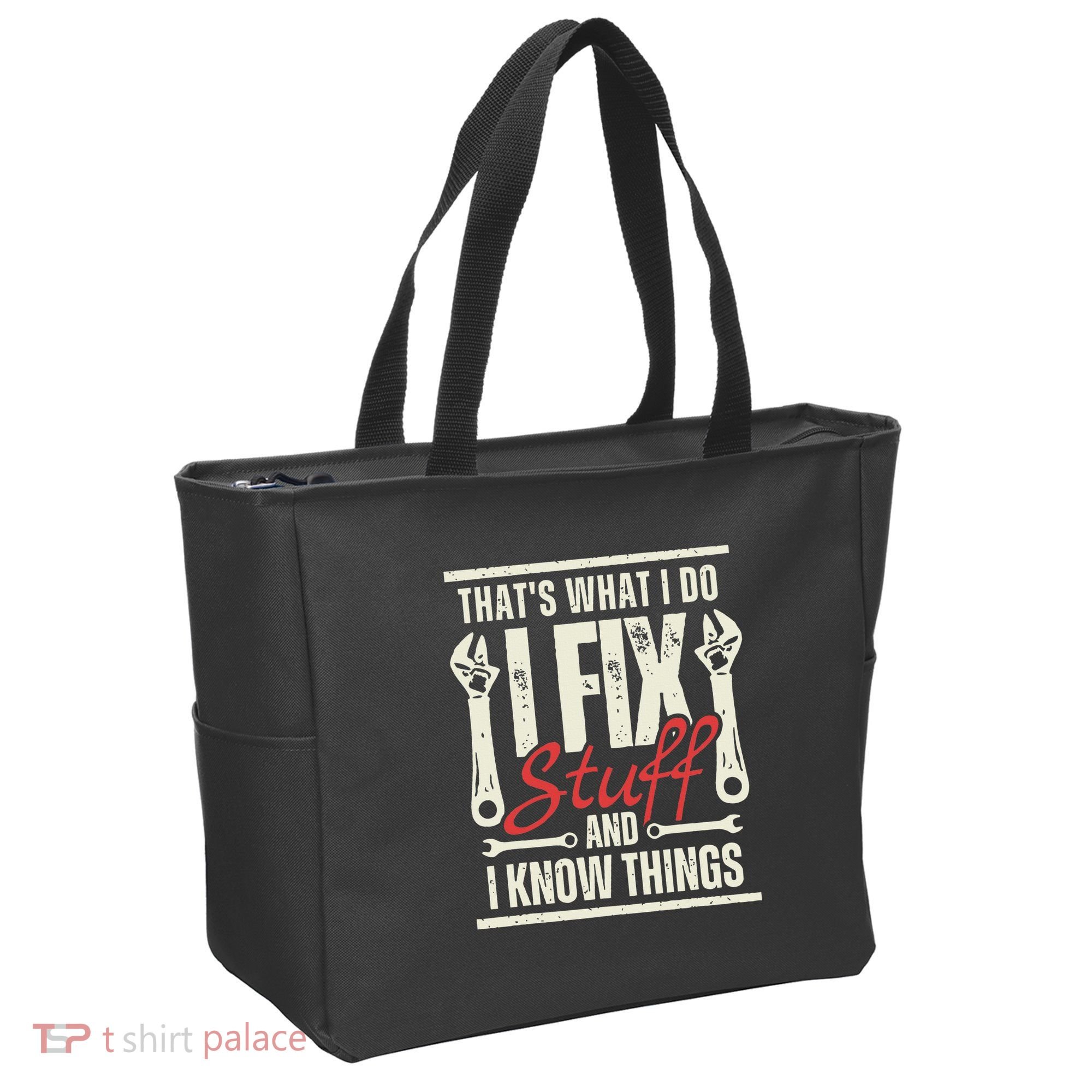 Funny I Fix Stuff T Mechanic Engineer Garage Tote Bag