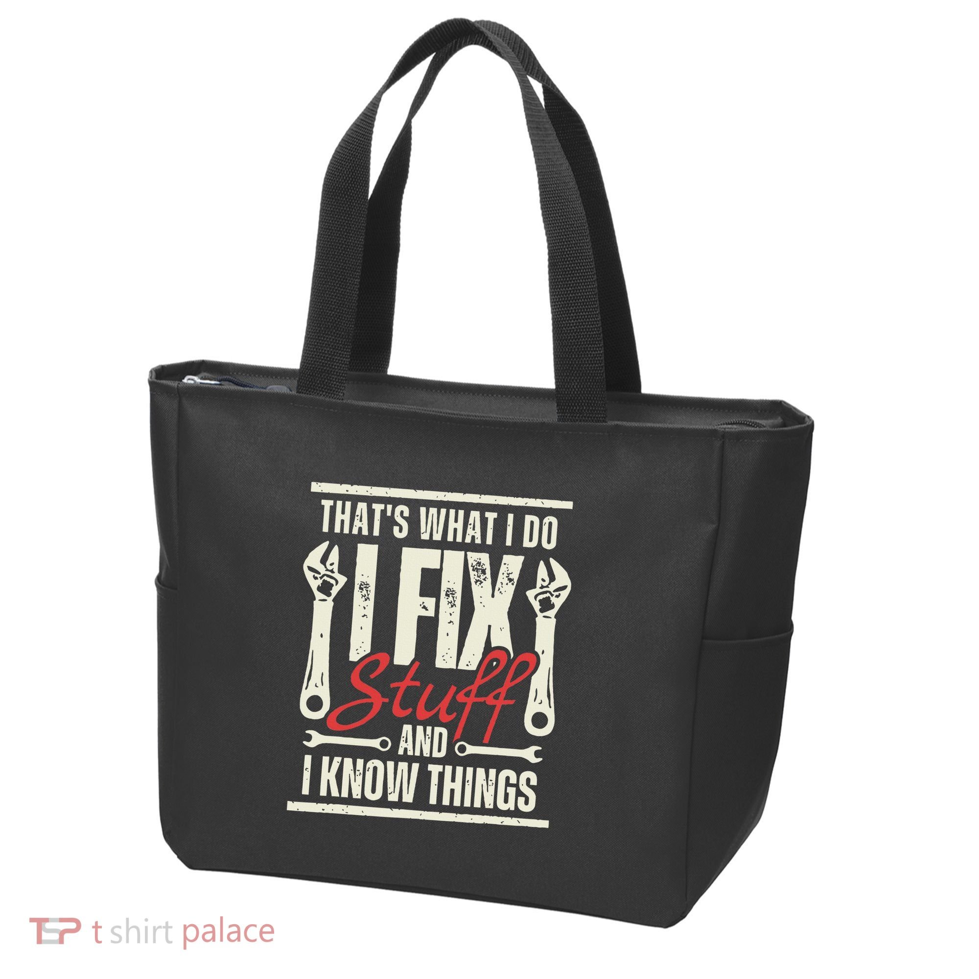 Funny I Fix Stuff T Mechanic Engineer Garage Tote Bag