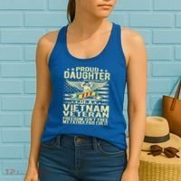 Freedom Isn't Free Proud Daughter Of A Vietnam Veteran Gift Women's Tank Top thumb 2