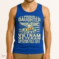 Freedom Isn't Free Proud Daughter Of A Vietnam Veteran Gift Tank Top thumb 3
