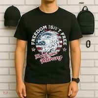 Freedom IsnT Free Thank You Veterans Memorial Day Patriotic T-Shirt thumb 6