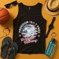 Freedom IsnT Free Thank You Veterans Memorial Day Patriotic Tank Top thumb 4