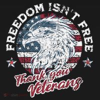 Freedom IsnT Free Thank You Veterans Memorial Day Patriotic Women's T-Shirt thumb 6