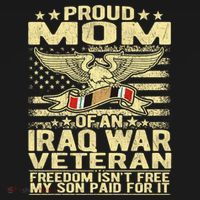 Freedom Isn't Free Proud Mom Of Iraq War Veteran Mother Gift Great Gift Women's Hoodie thumb 2