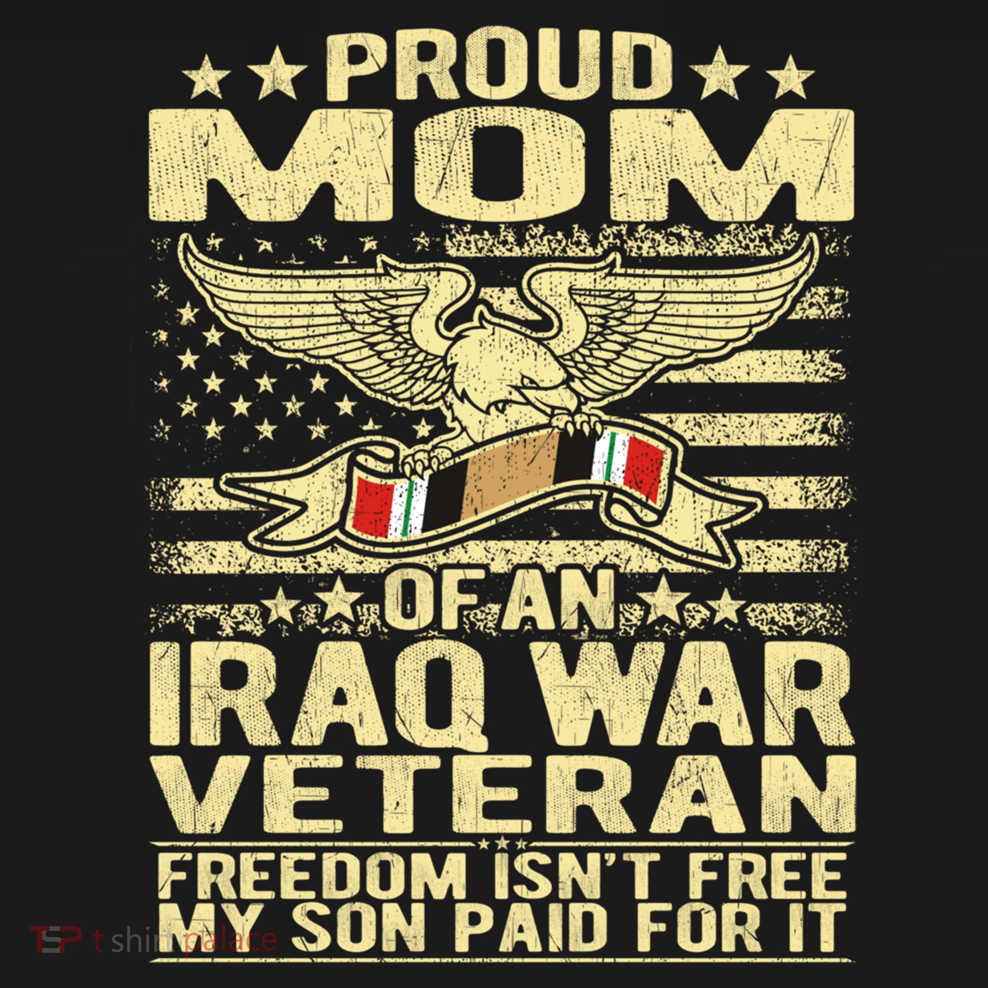Freedom Isn't Free Proud Mom Of Iraq War Veteran Mother Gift Great Gift Women's Hoodie
