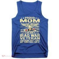 Freedom Isn't Free Proud Mom Of Iraq War Veteran Mother Gift Great Gift Tank Top thumb 0