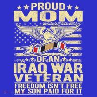 Freedom Isn't Free Proud Mom Of Iraq War Veteran Mother Gift Great Gift Tank Top thumb 6