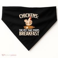 Fluent In Fowl Language Farm Animal Poultry Owner USA-Made Doggie Bandana thumb 0