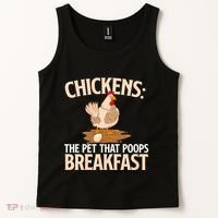 Fluent In Fowl Language Farm Animal Poultry Owner Tank Top thumb 2